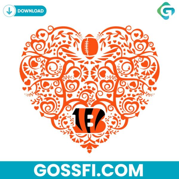 cincinnati-bengals-football-heart-svg