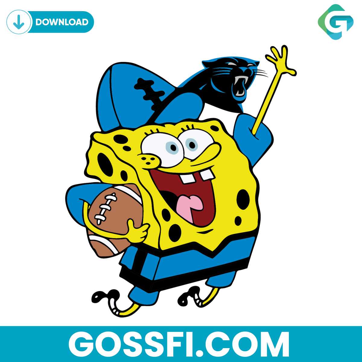 carolina-panthers-football-spongebob-svg