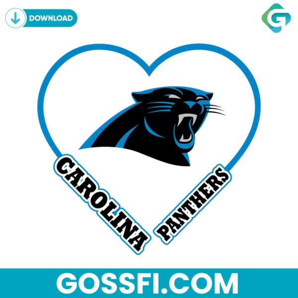 panthers-heart-svg-digital-download