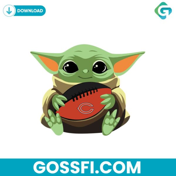 chicago-bears-baby-yoda-football-svg-digital-download