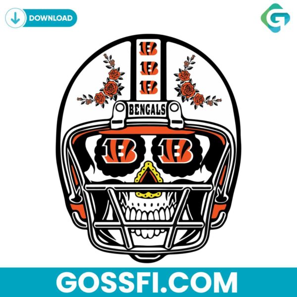 sugar-skull-bengals-svg-digital-download