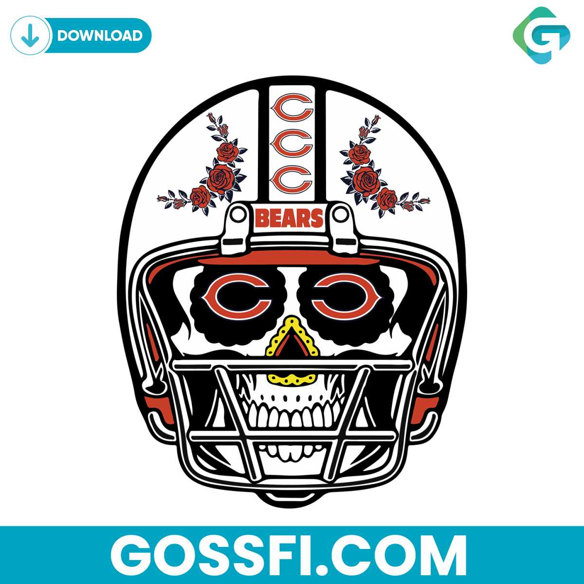 sugar-skull-helmet-bears-svg-digital-download