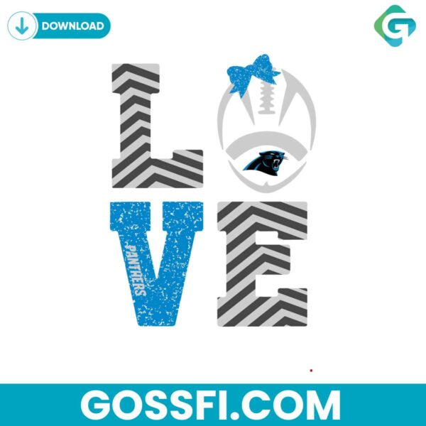 love-panthers-football-svg-digital-download