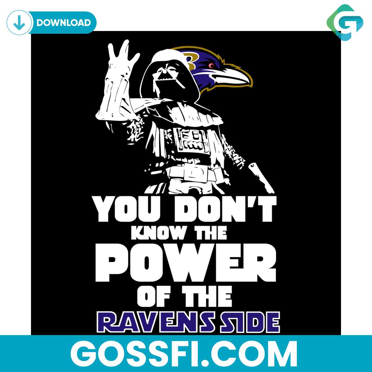 you-dont-know-the-power-of-the-ravens-side-svg