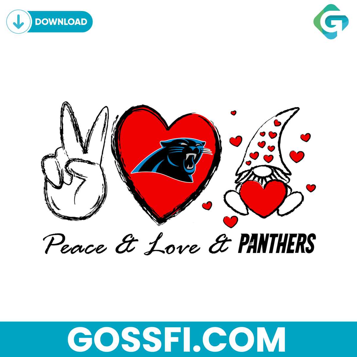 peace-love-panthers-svg-digital-download