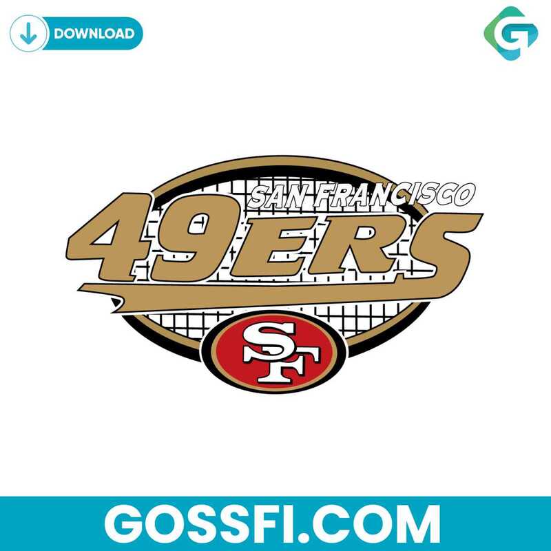SAN FRANCISCO 49ERS SVG A DIGITAL ODE TO FOOTBALL FANDOM 4 San Francisco 49ers Football Logo Svg Digital Download