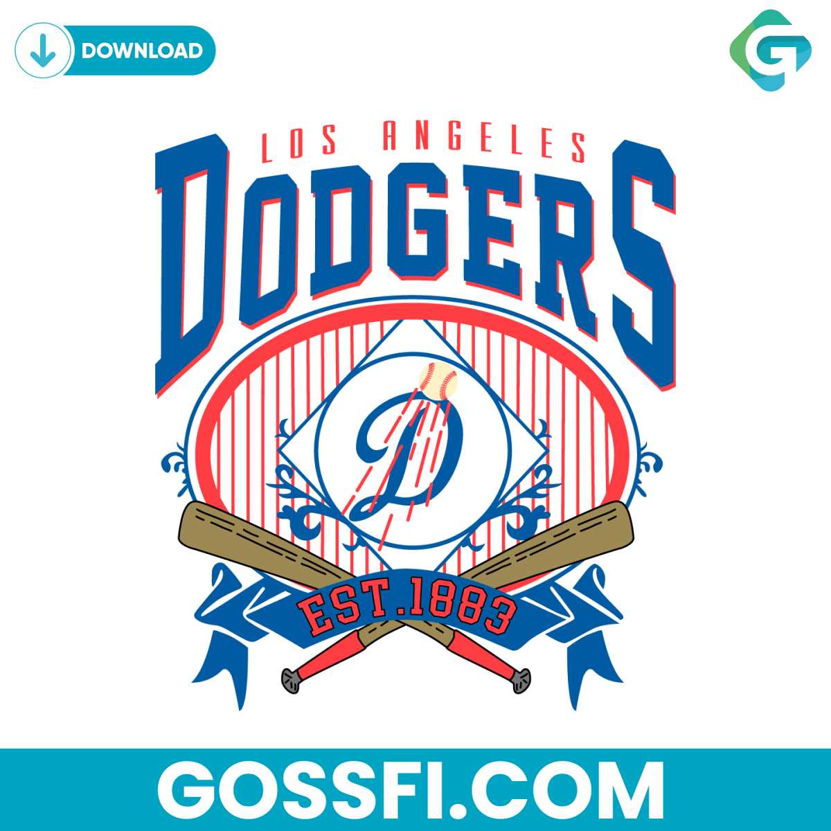 vintage-los-angeles-dodgers-baseball-svg