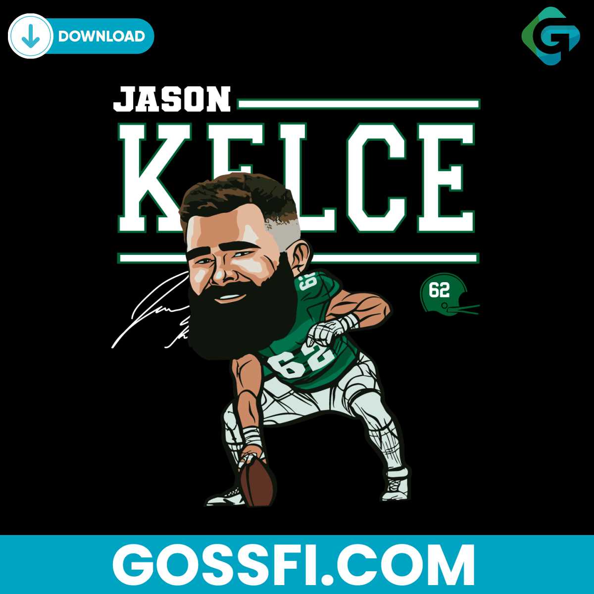 jason-kelce-cartoon-philadelphia-eagles-svg