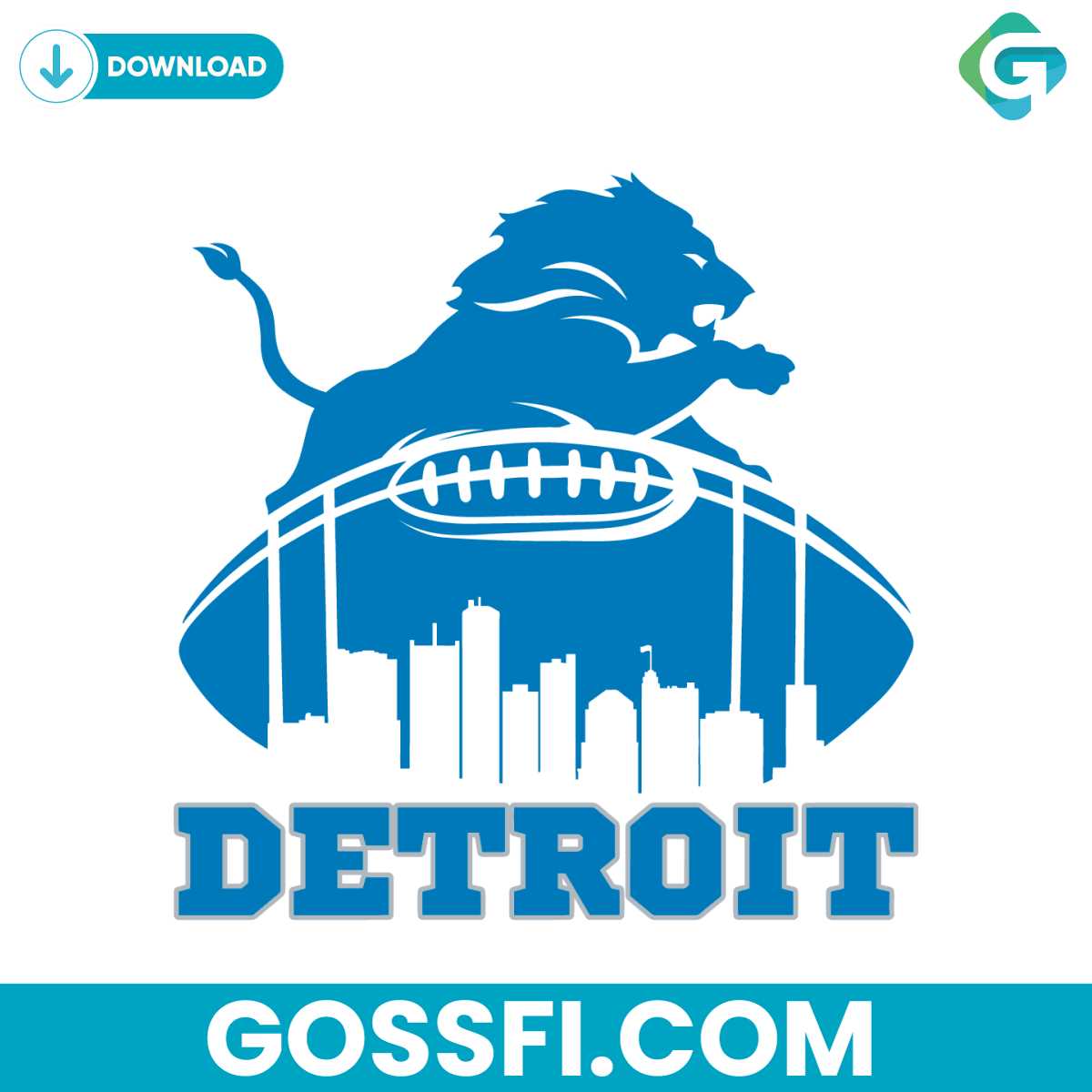 detroit-lions-football-skyline-svg-digital-download