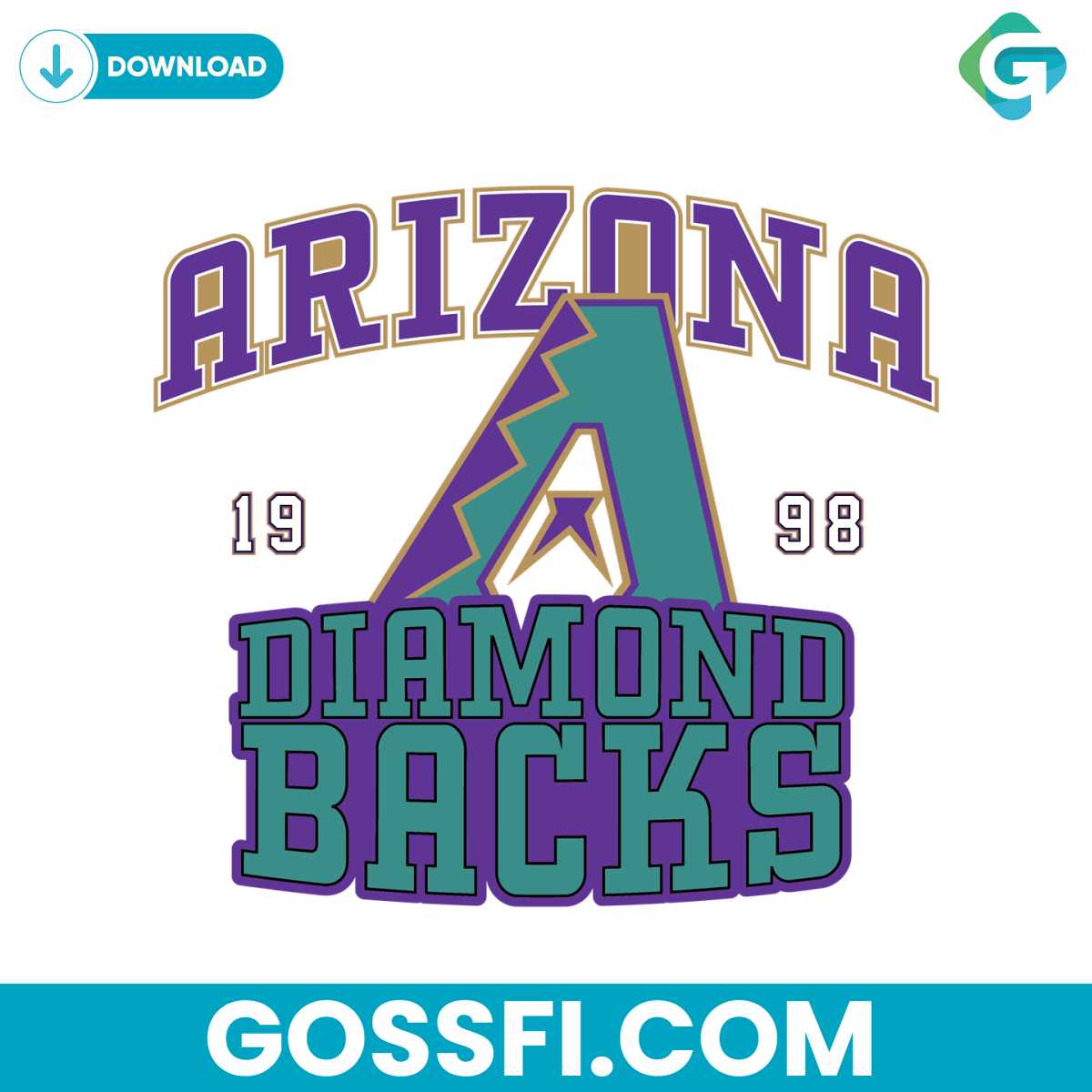 vintage-arizona-diamondback-mlb-svg-digital-download