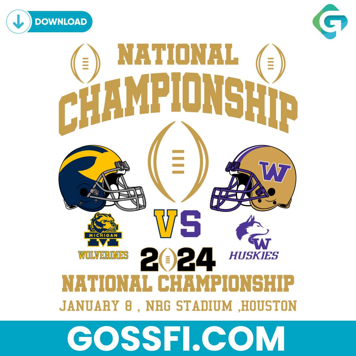 national-championship-wolvernies-vs-huskies-ncaa-svg