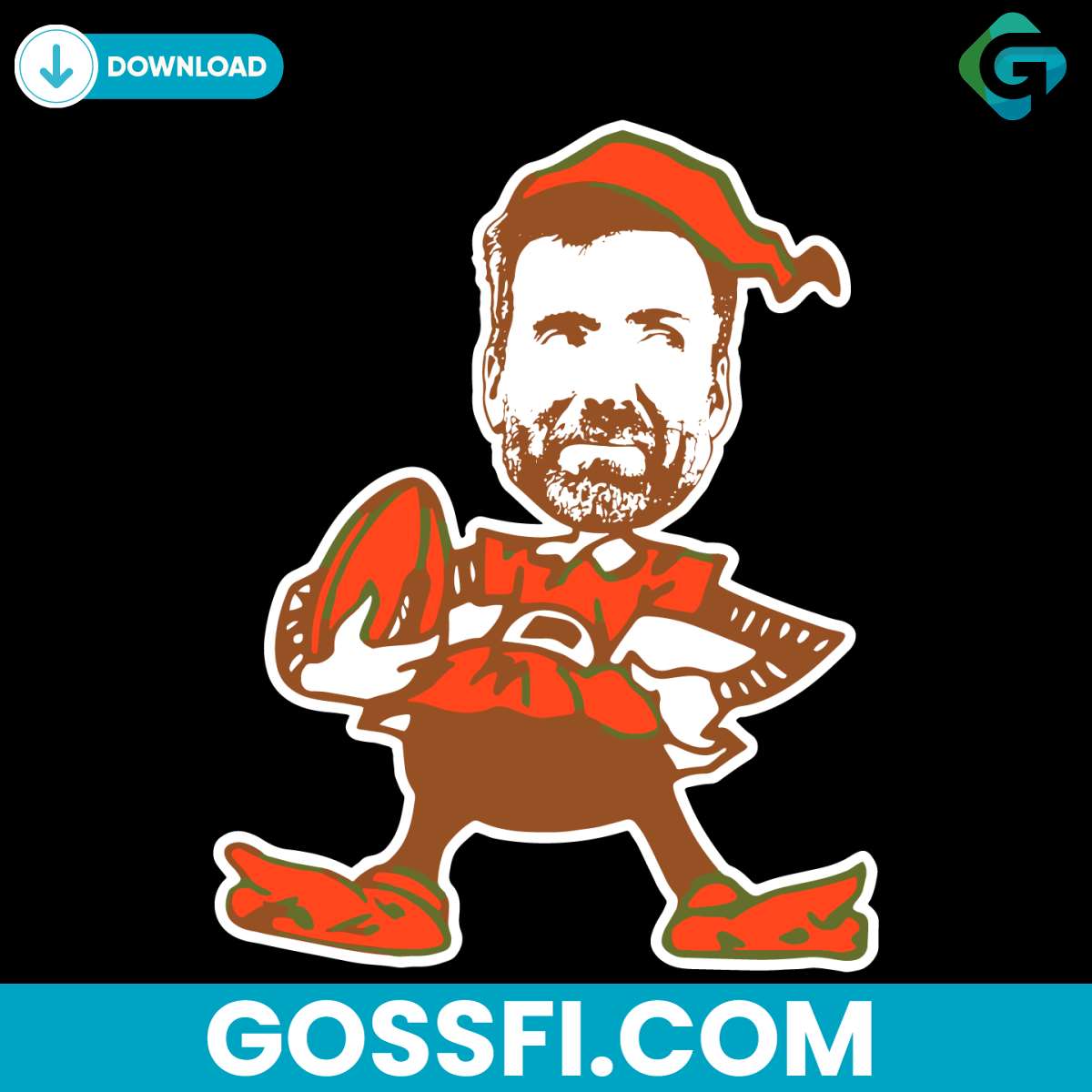 joe-flacco-brownie-the-elf-cleveland-browns-nfl-svg