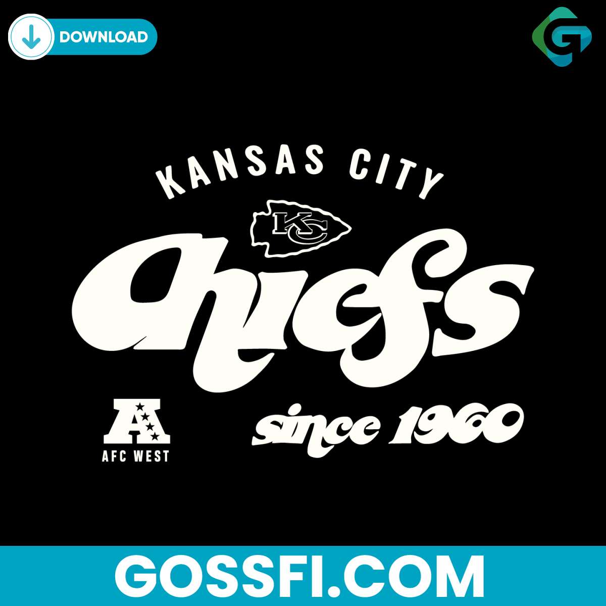 kansas-city-chiefs-since-1960-afc-west-svg-digital-download
