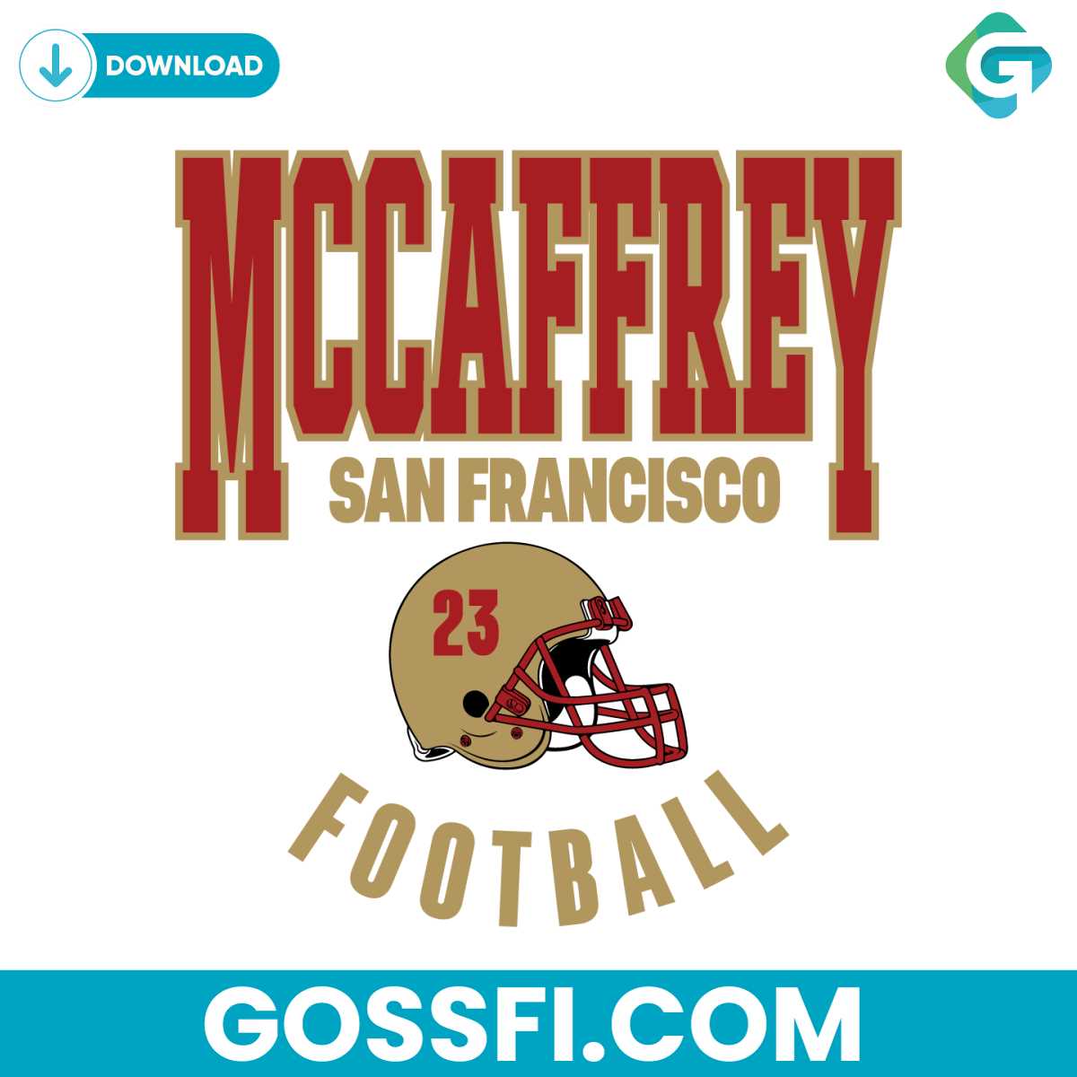 christian-mccaffrey-san-francisco-football-svg