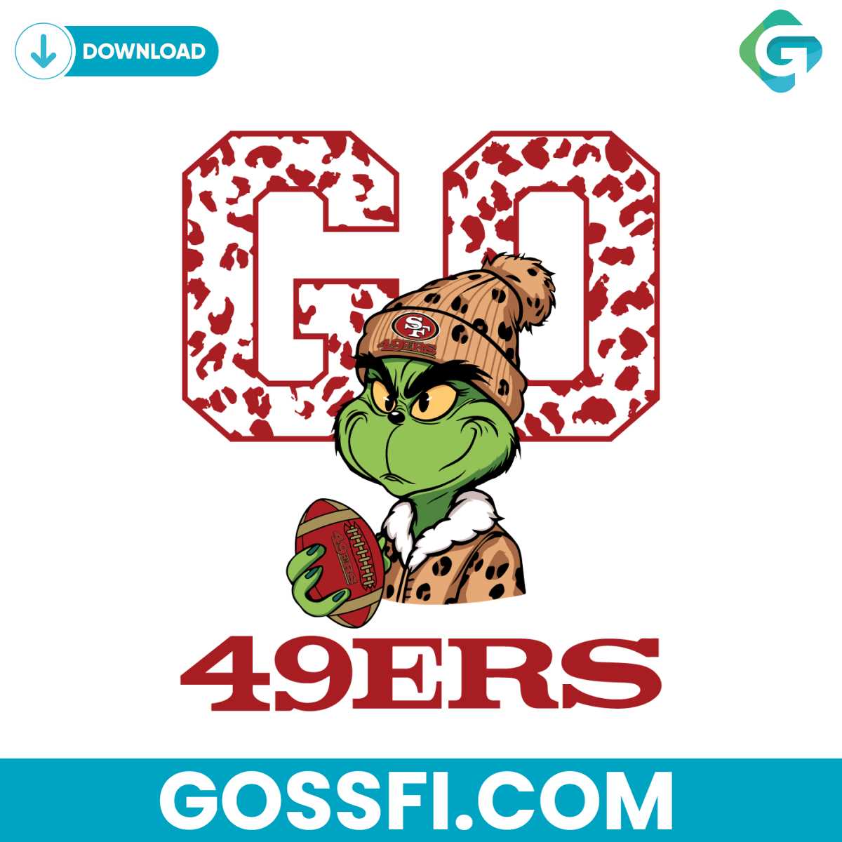grinch-leopard-go-49ers-football-svg-digital-download