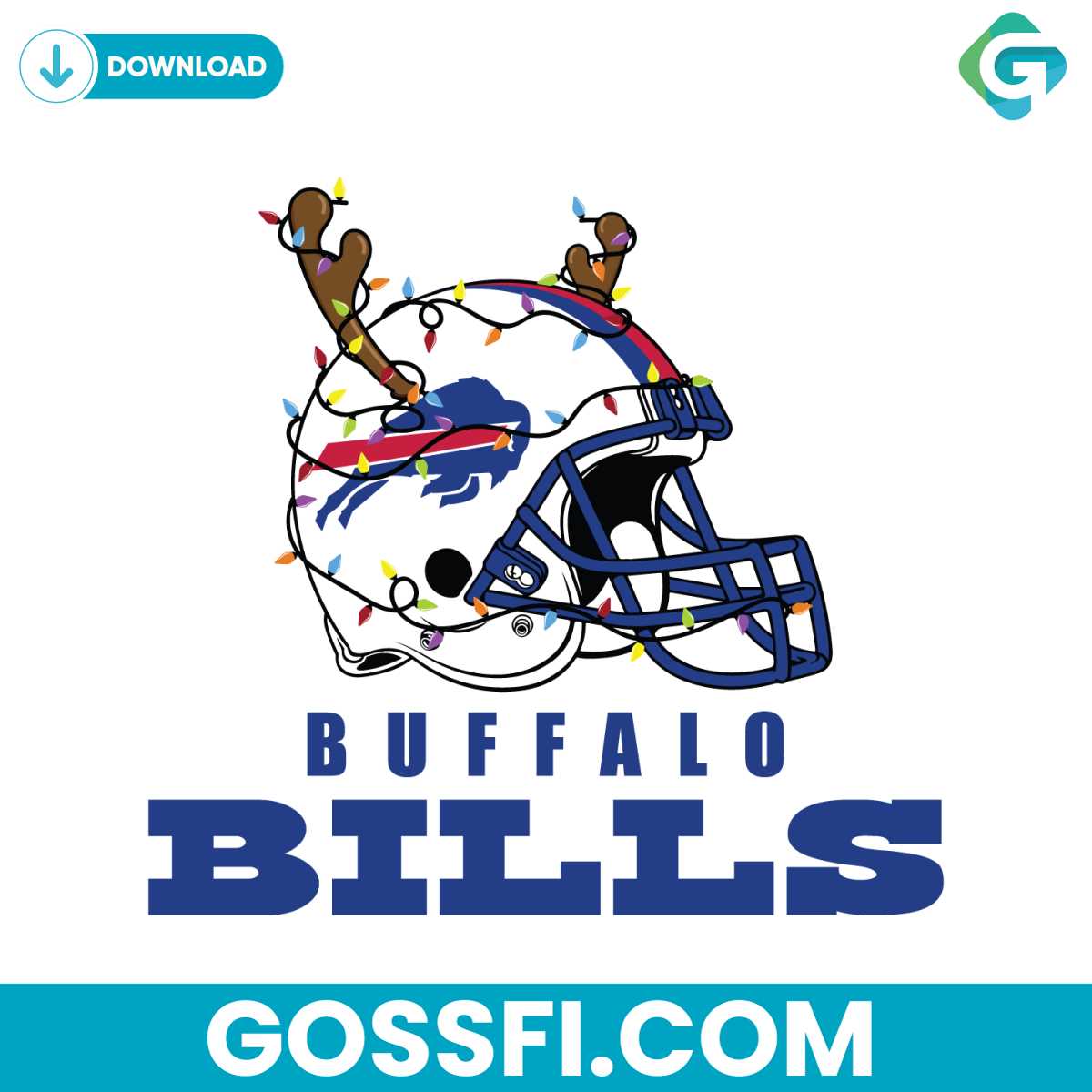 buffalo-bills-helmet-deer-antlers-svg-digital-download