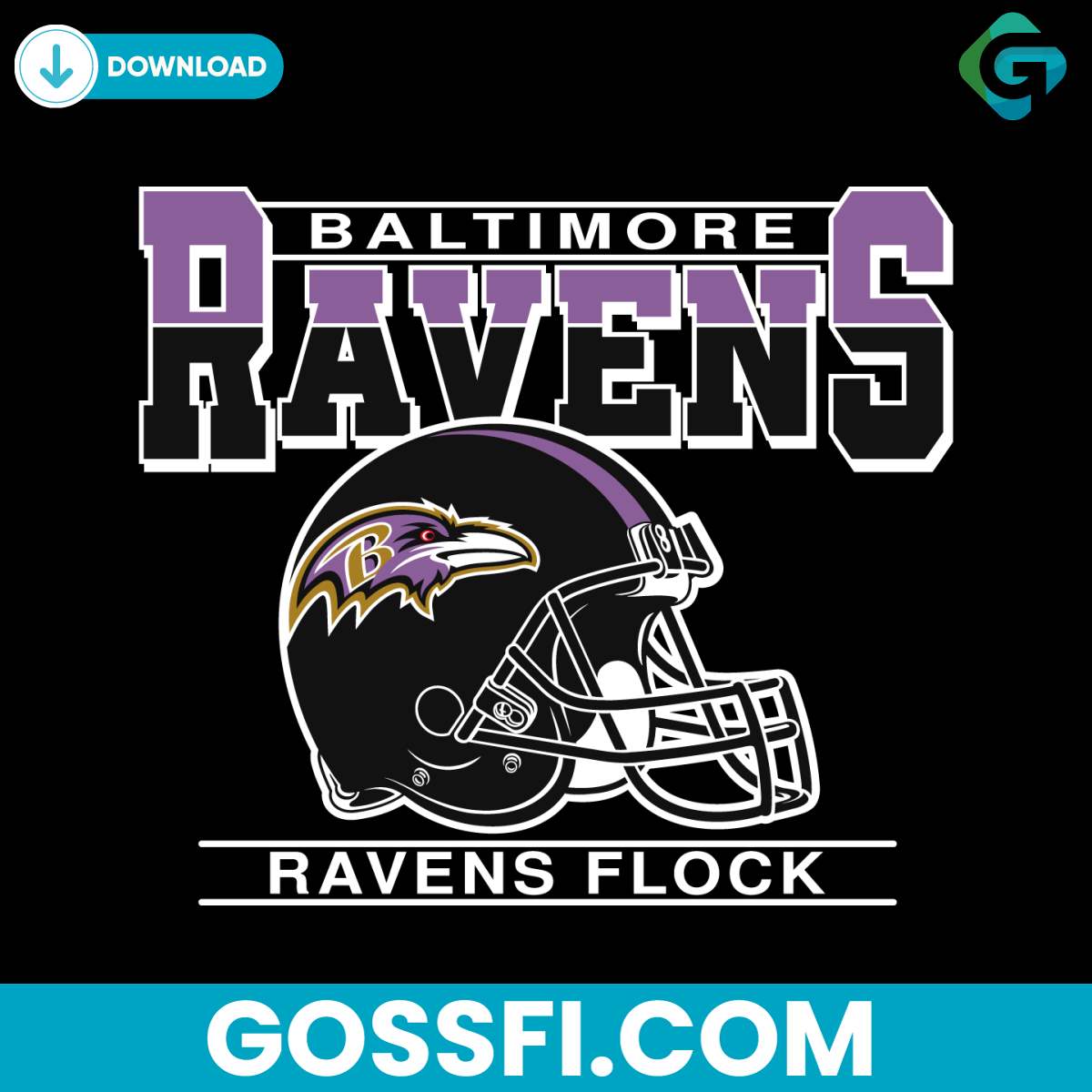 baltimore-ravens-flock-helmet-svg-digital-download