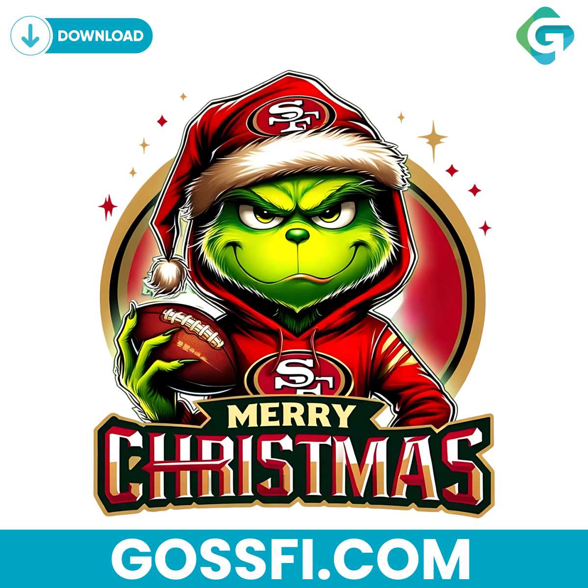grinch-merry-christmas-san-francisco-49ers-png