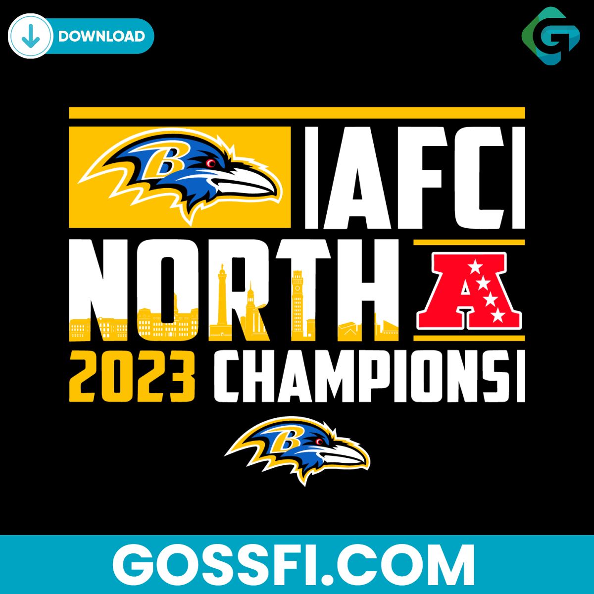 afc-north-2023-champions-baltimore-ravens-svg