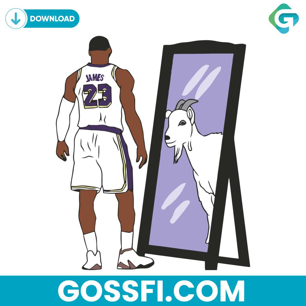lebron-james-mirror-goat-basketball-lakers-svg