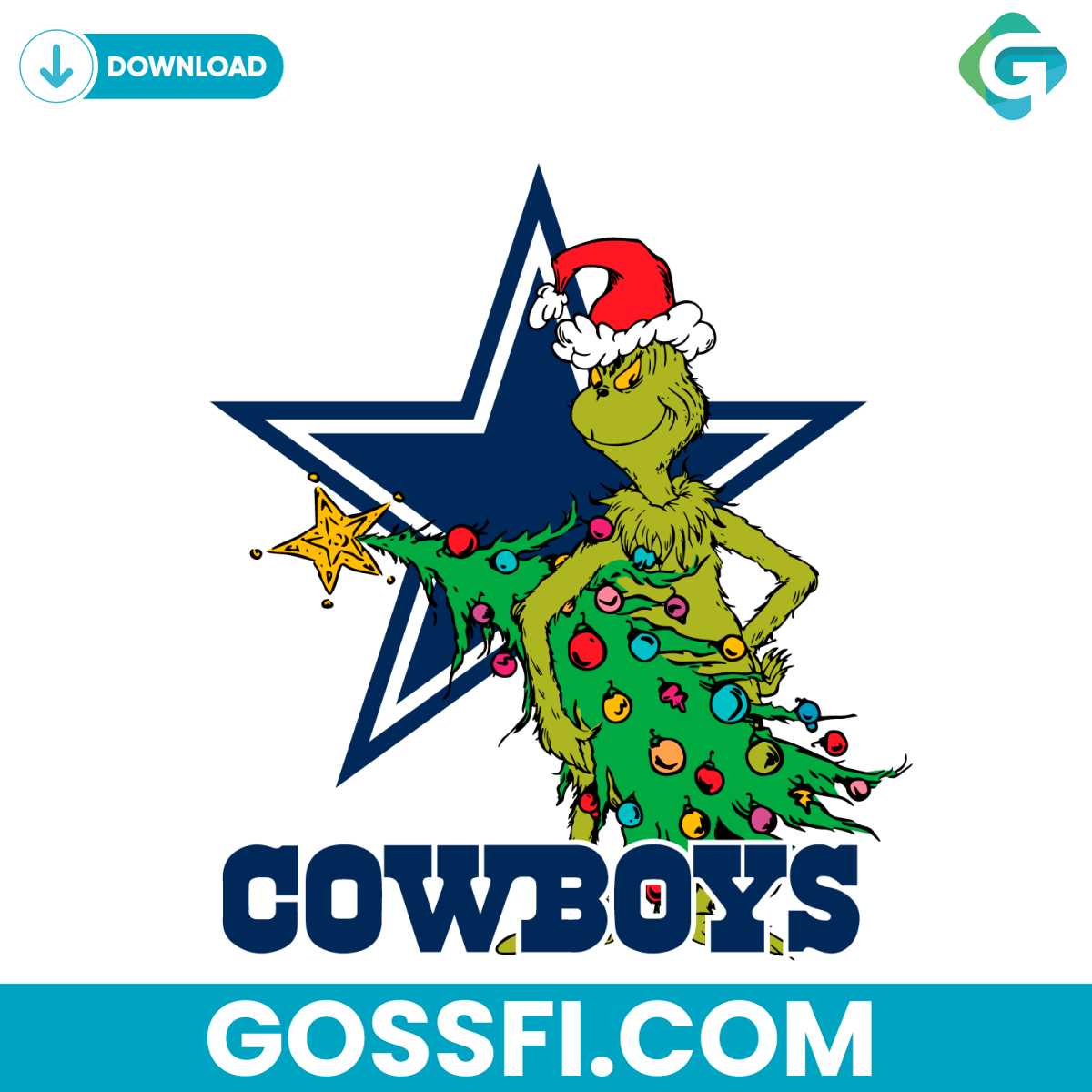 dallas-cowboys-grinch-holding-christmas-tree-svg