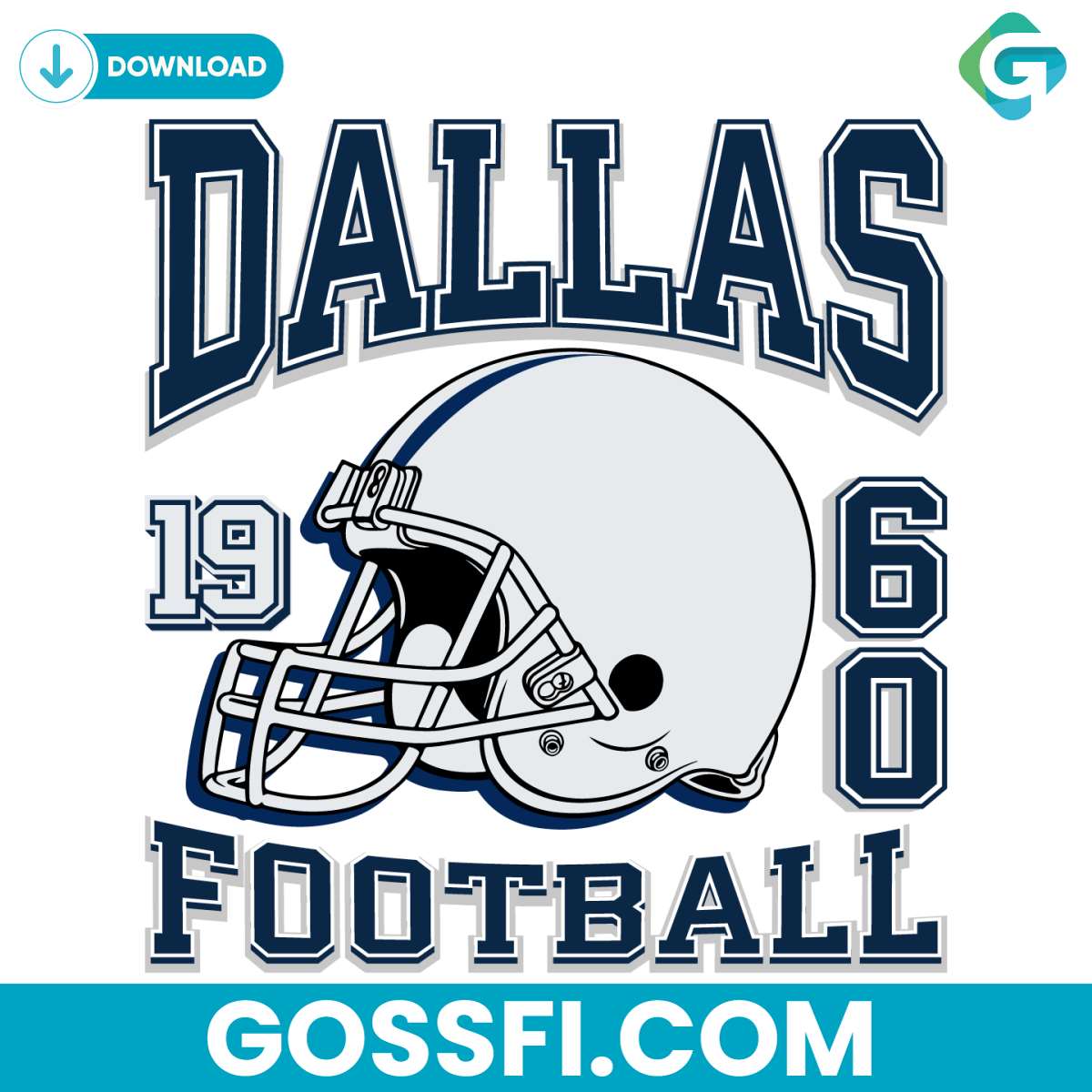 vintage-dallas-cowboys-football-helmet-1960-svg