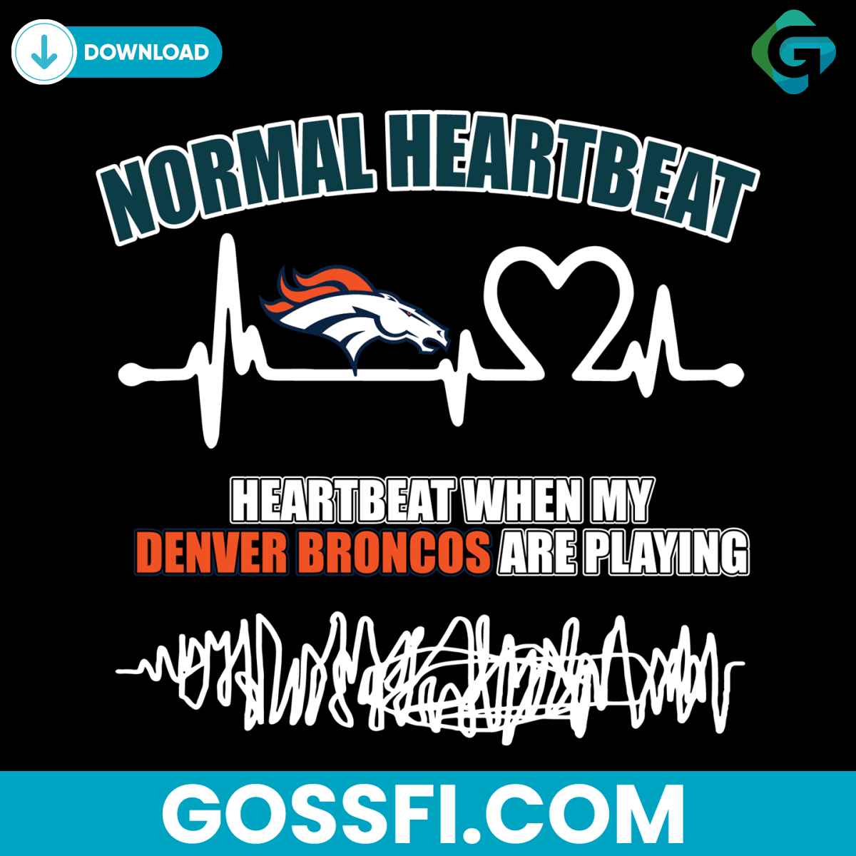 denver-broncos-heartbeat-svg-digital-download