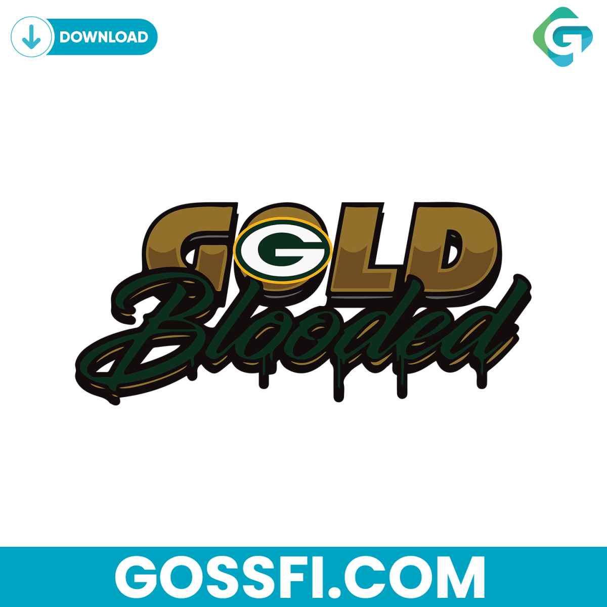 gold-blooded-green-bay-packers-svg