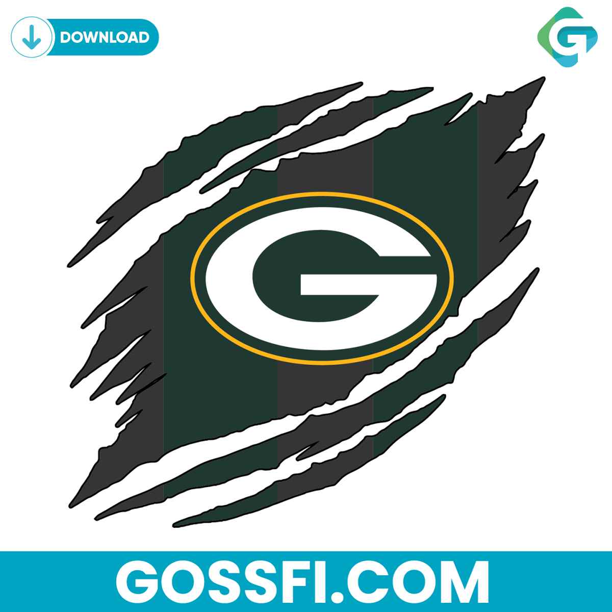 green-bay-packers-torn-nfl-svg