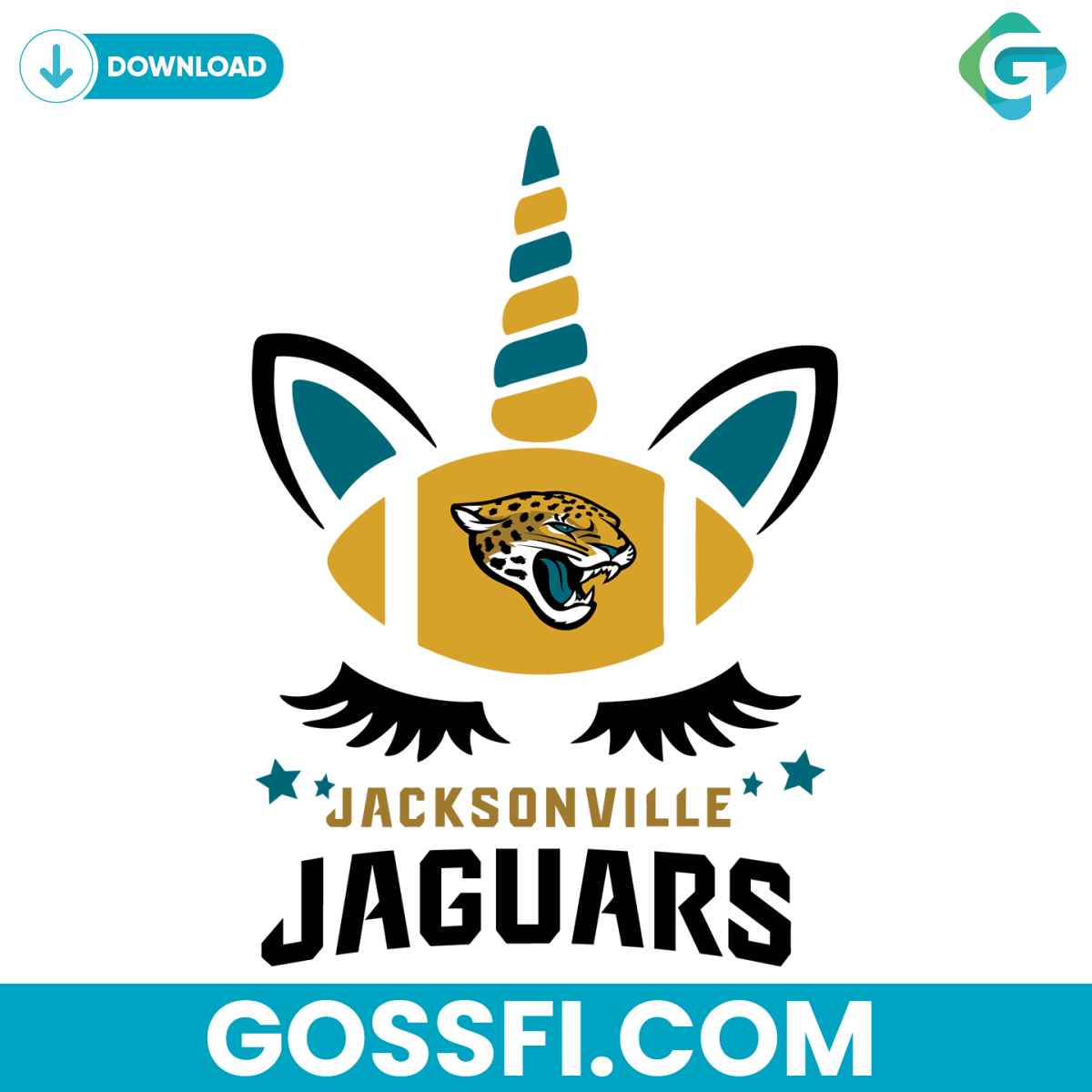 jacksonville-jaguars-unicorn-svg-cricut-digital-download