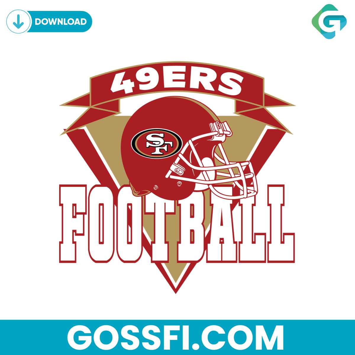 49ers-football-helmet-svg-cricut-digital-download