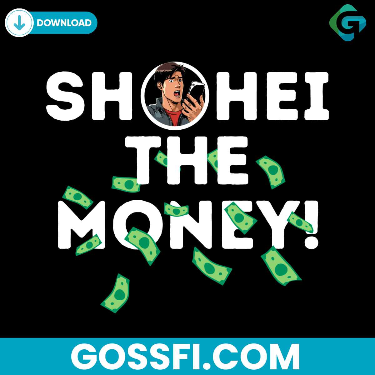 shohei-the-money-los-angeles-dodgers-baseball-svg
