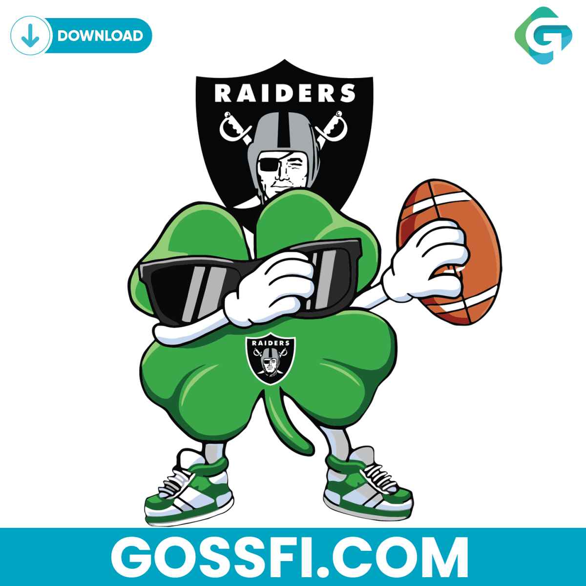 dabbing-shamrock-st-patricks-day-las-vegas-raiders-svg