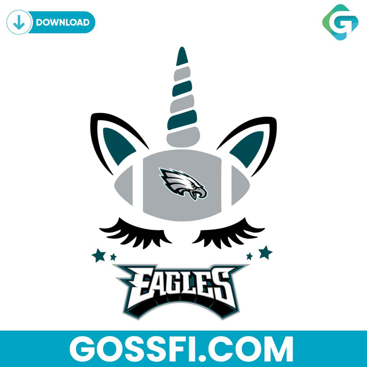 philadelphia-eagles-unicorn-svg-cricut-digital-download