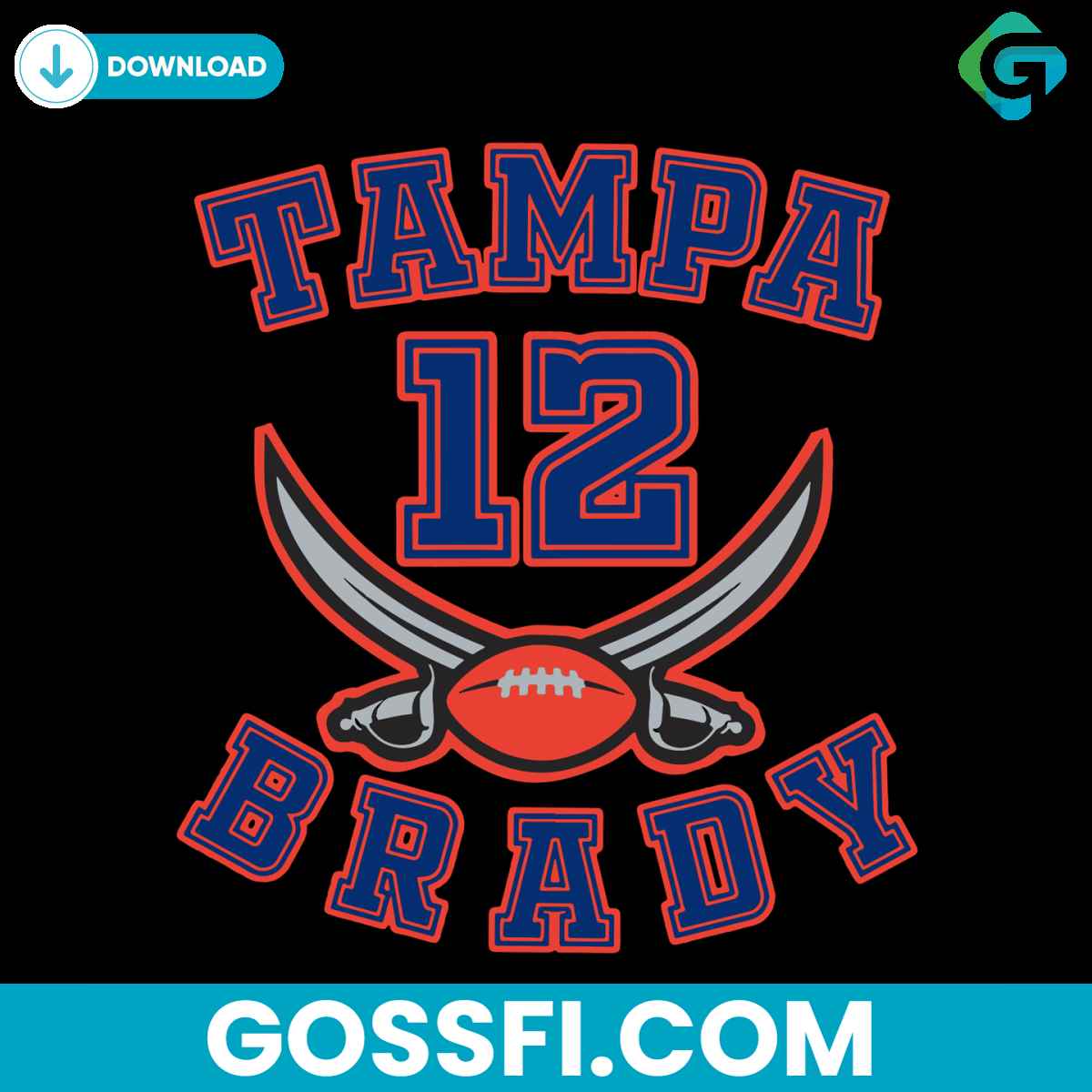 tampa-12-brady-svg-cricut-digital-download
