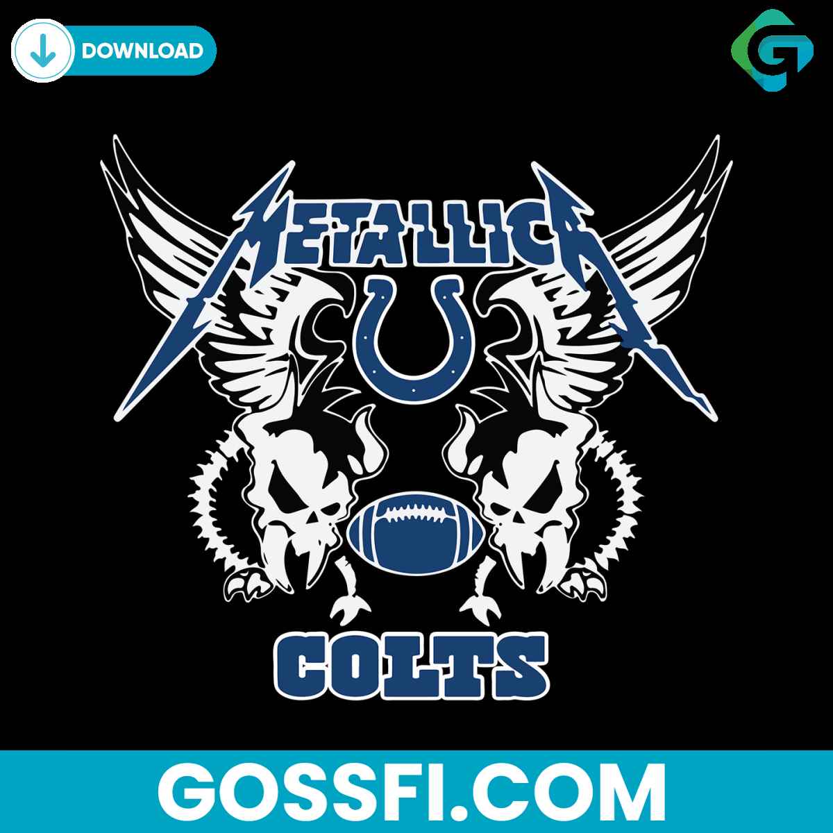 metallica-colts-svg-digital-download