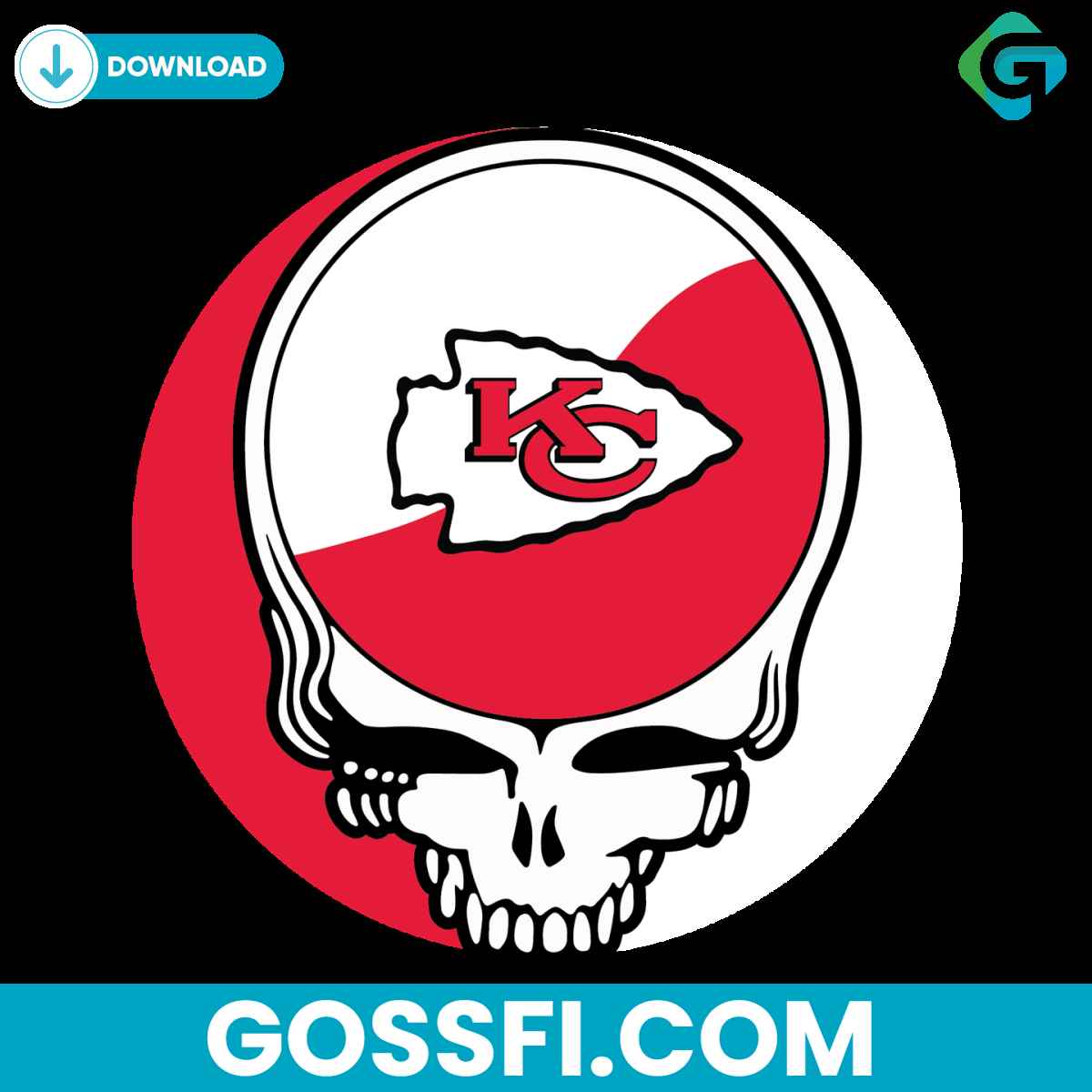 kansas-city-chiefs-skull-svg-digital-download