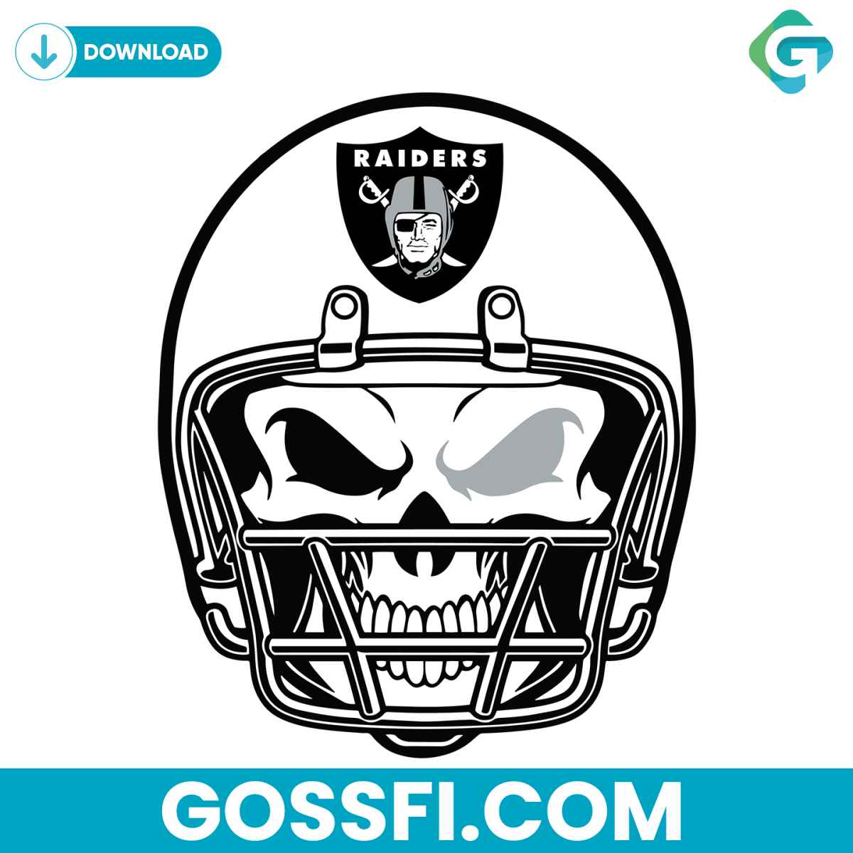 las-vegas-raiders-skull-helmet-svg-digital-download