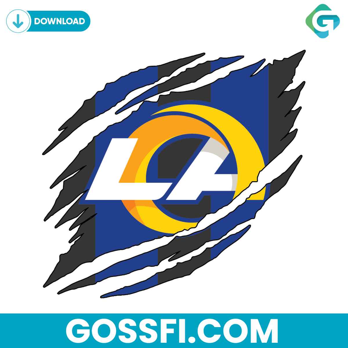 los-angeles-rams-torn-nfl-svg-digital-download