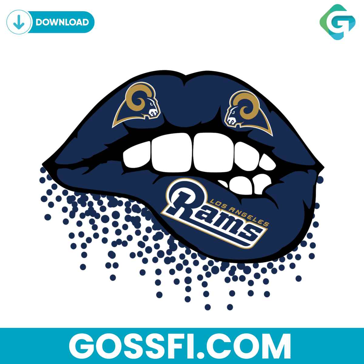 los-angeles-rams-lips-svg-digital-download