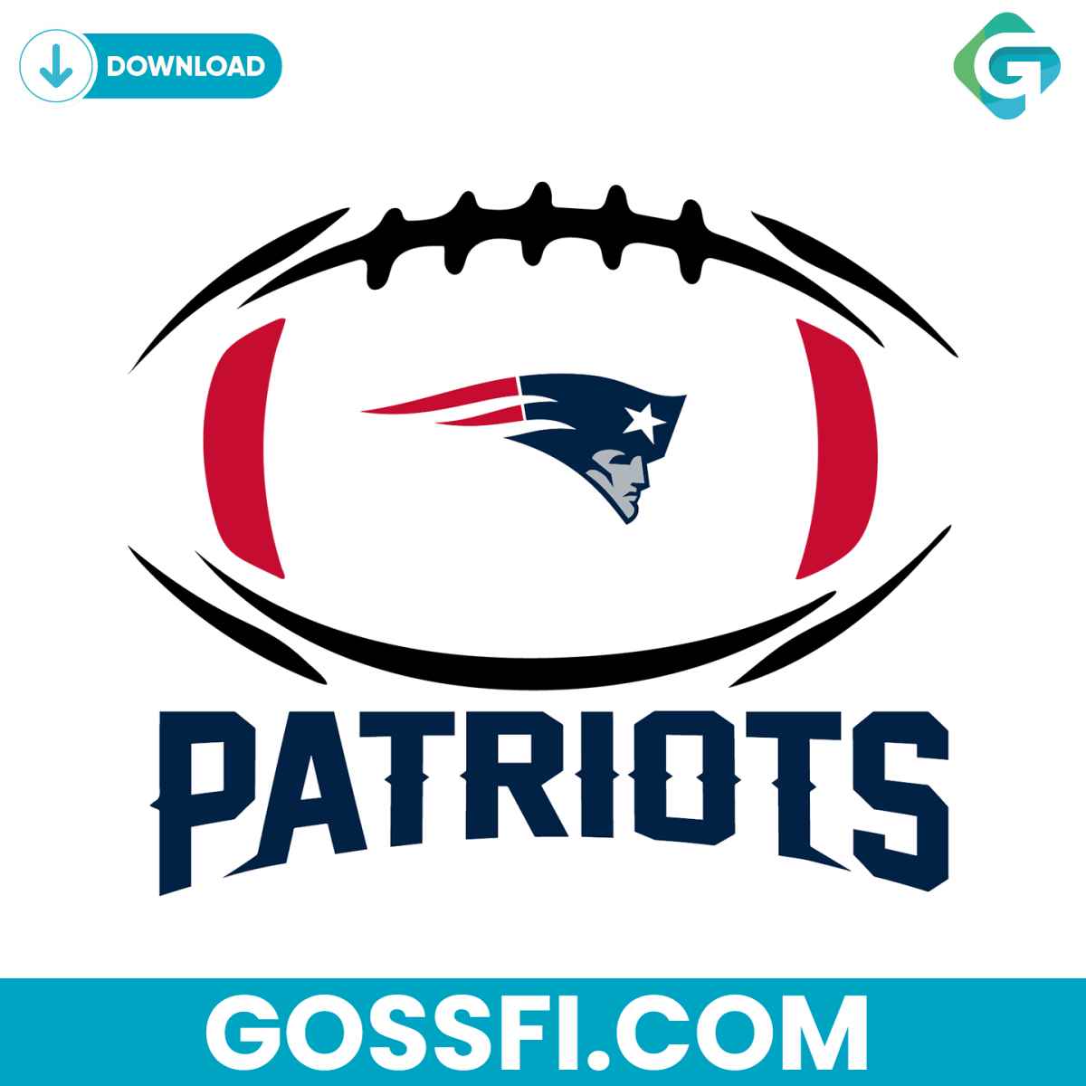 new-england-patriots-football-svg-digital-download
