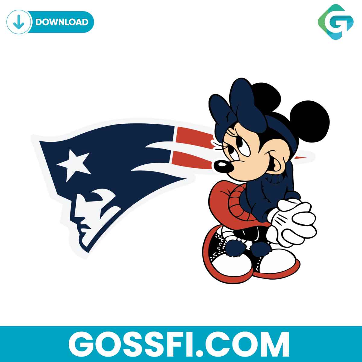 new-england-patriots-minnie-svg-digital-download