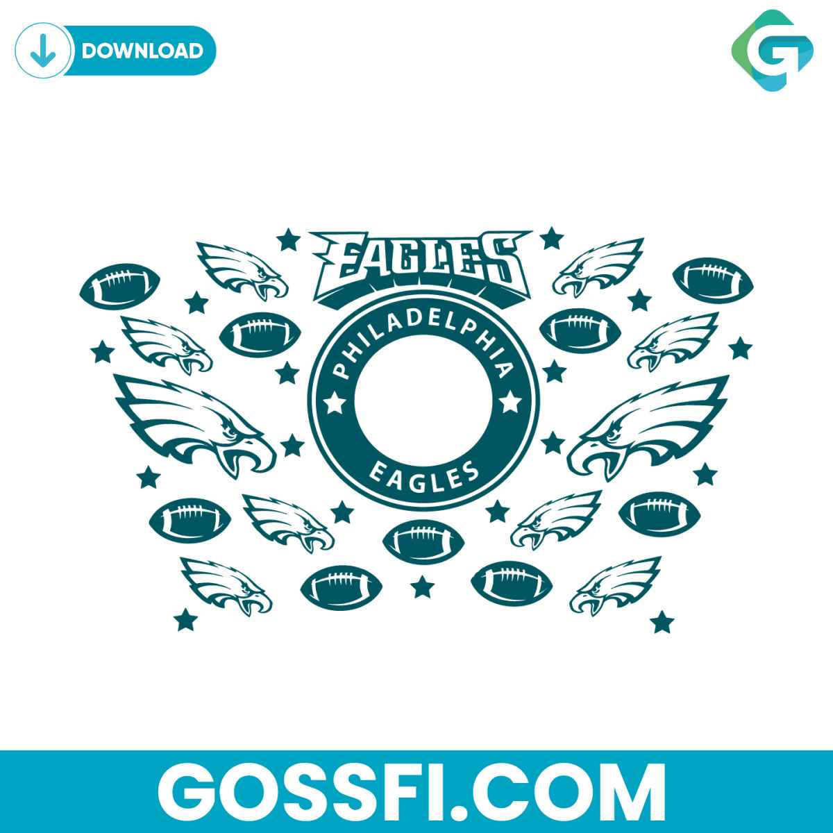 philadelphia-eagles-starbucks-wrap-svg
