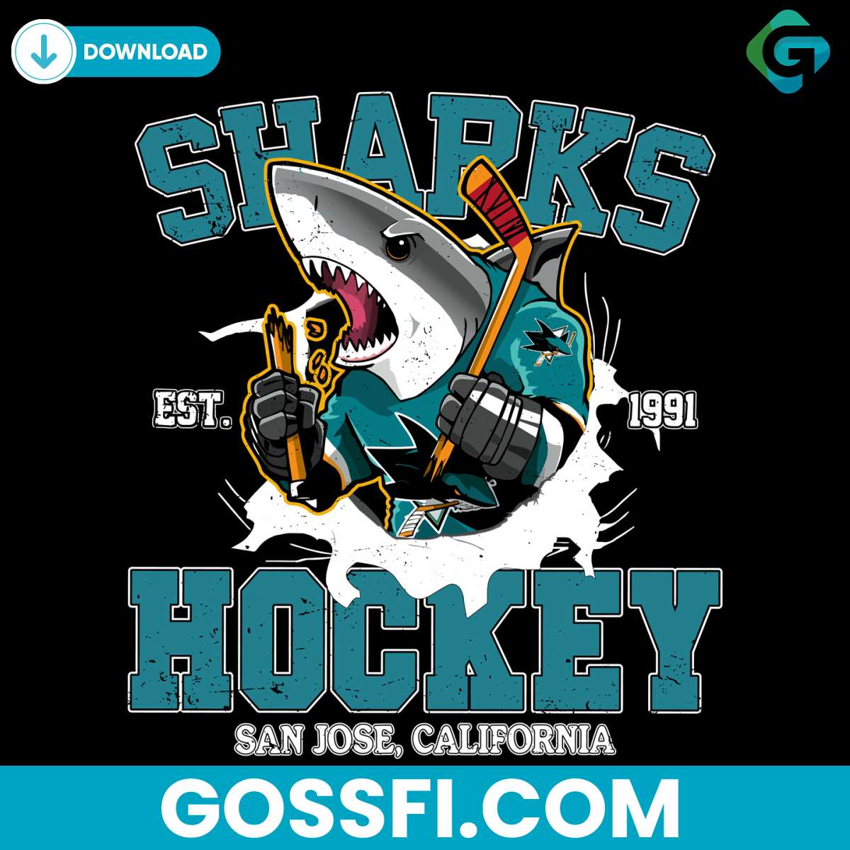 san-jose-sharks-hockey-1991-svg-digital-download