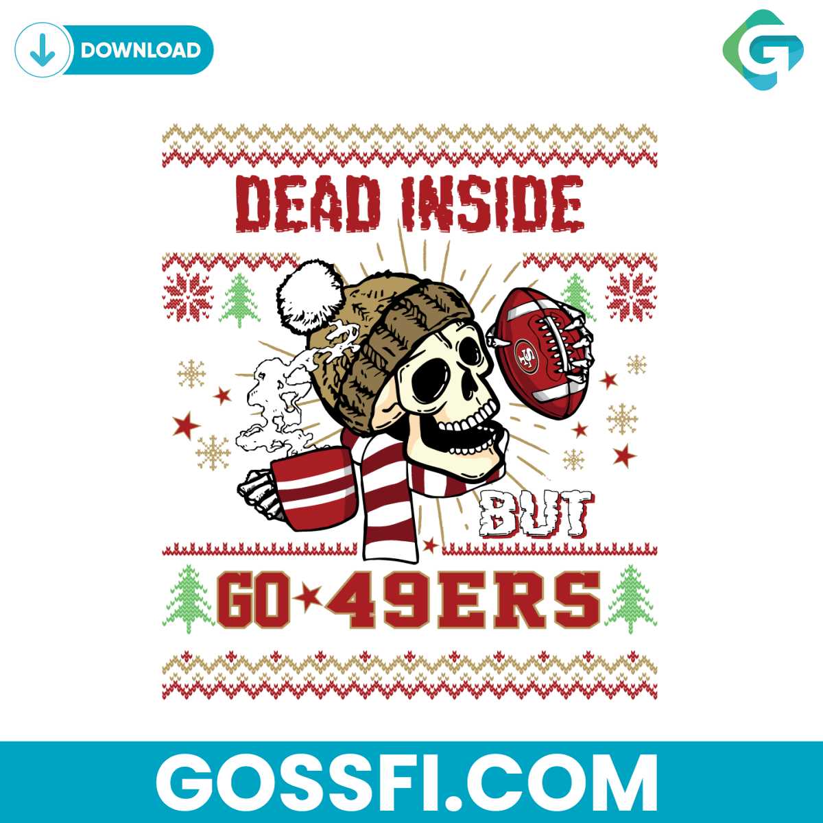 funny-skull-dead-inside-but-go-49ers-football-svg
