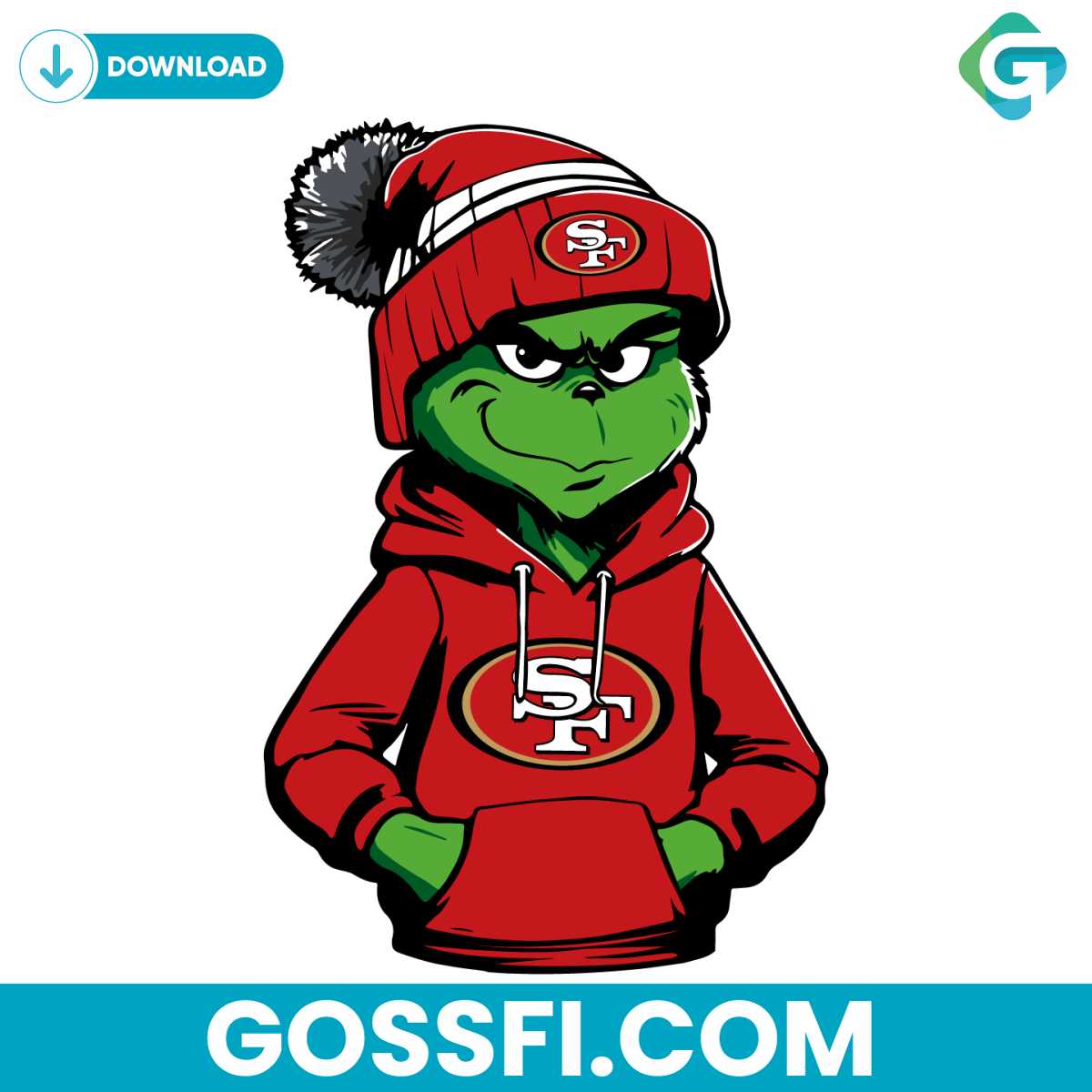 grinch-wears-san-francisco-49ers-clothes-svg