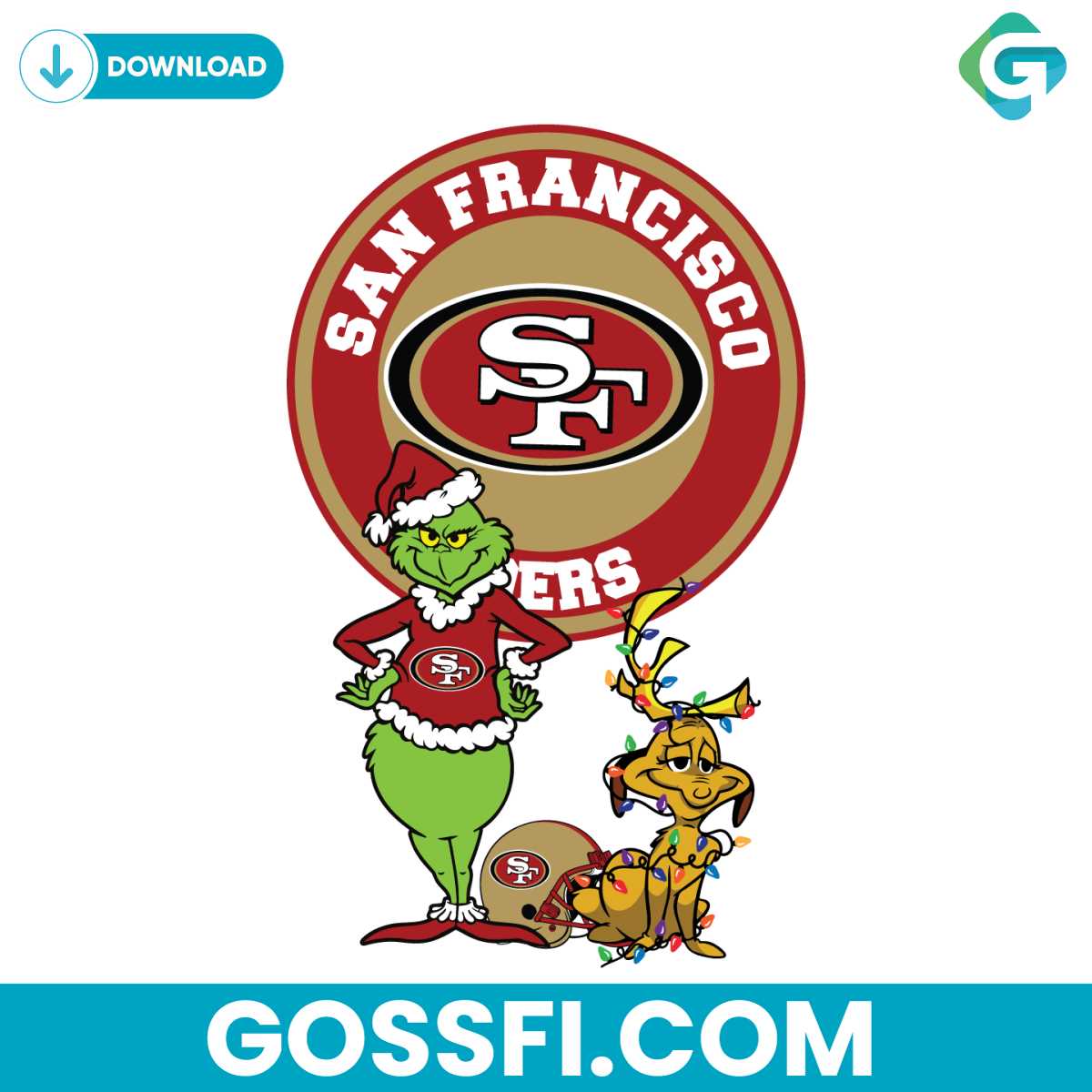 grinch-and-max-san-francisco-49ers-svg-digital-download