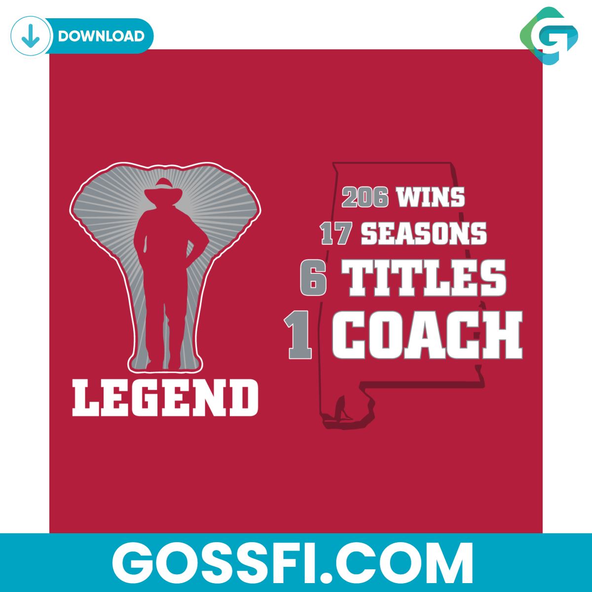 legend-alabama-nick-saban-coach-svg-digital-download