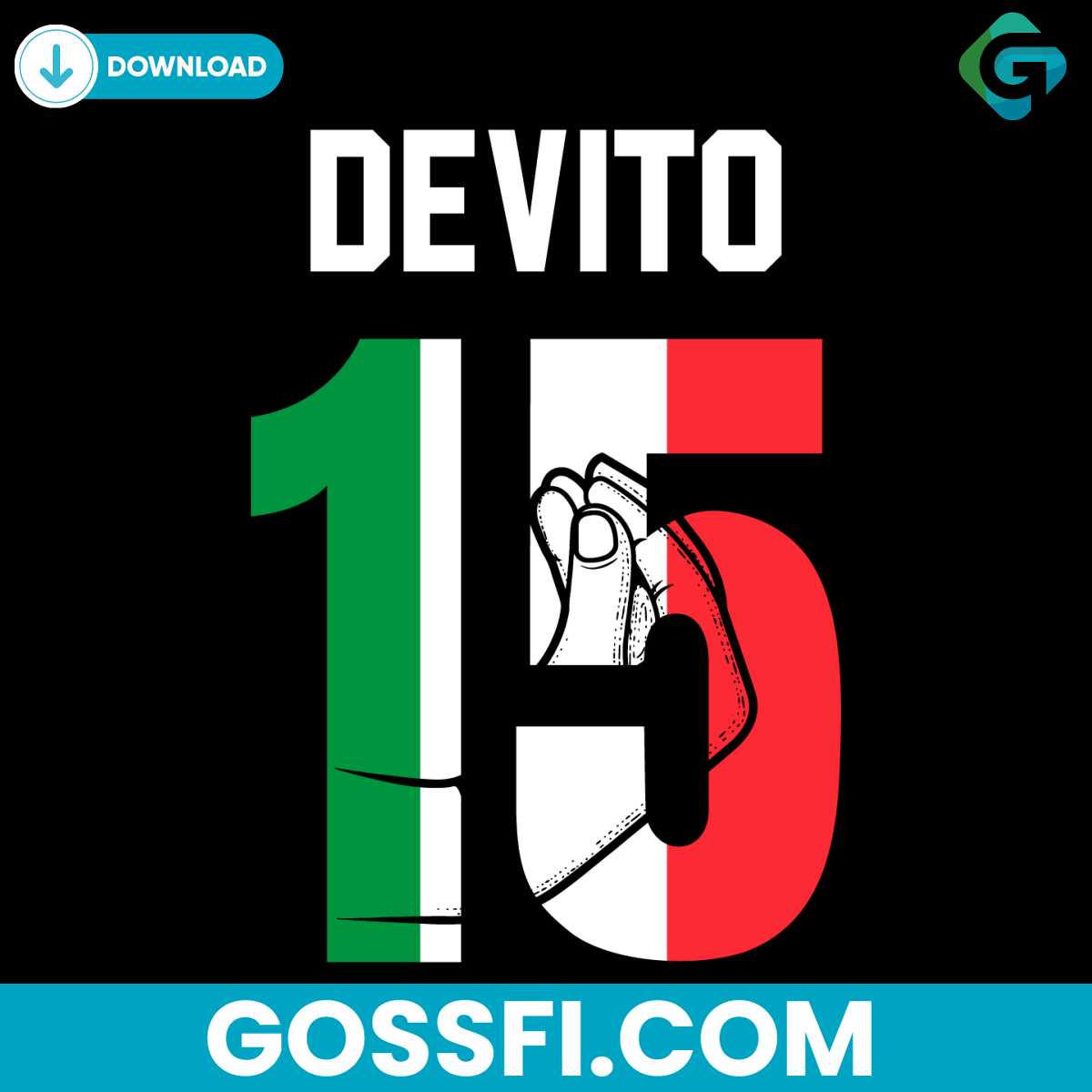 new-york-giants-tommy-cutlets-devito-italy-flag-colors-svg