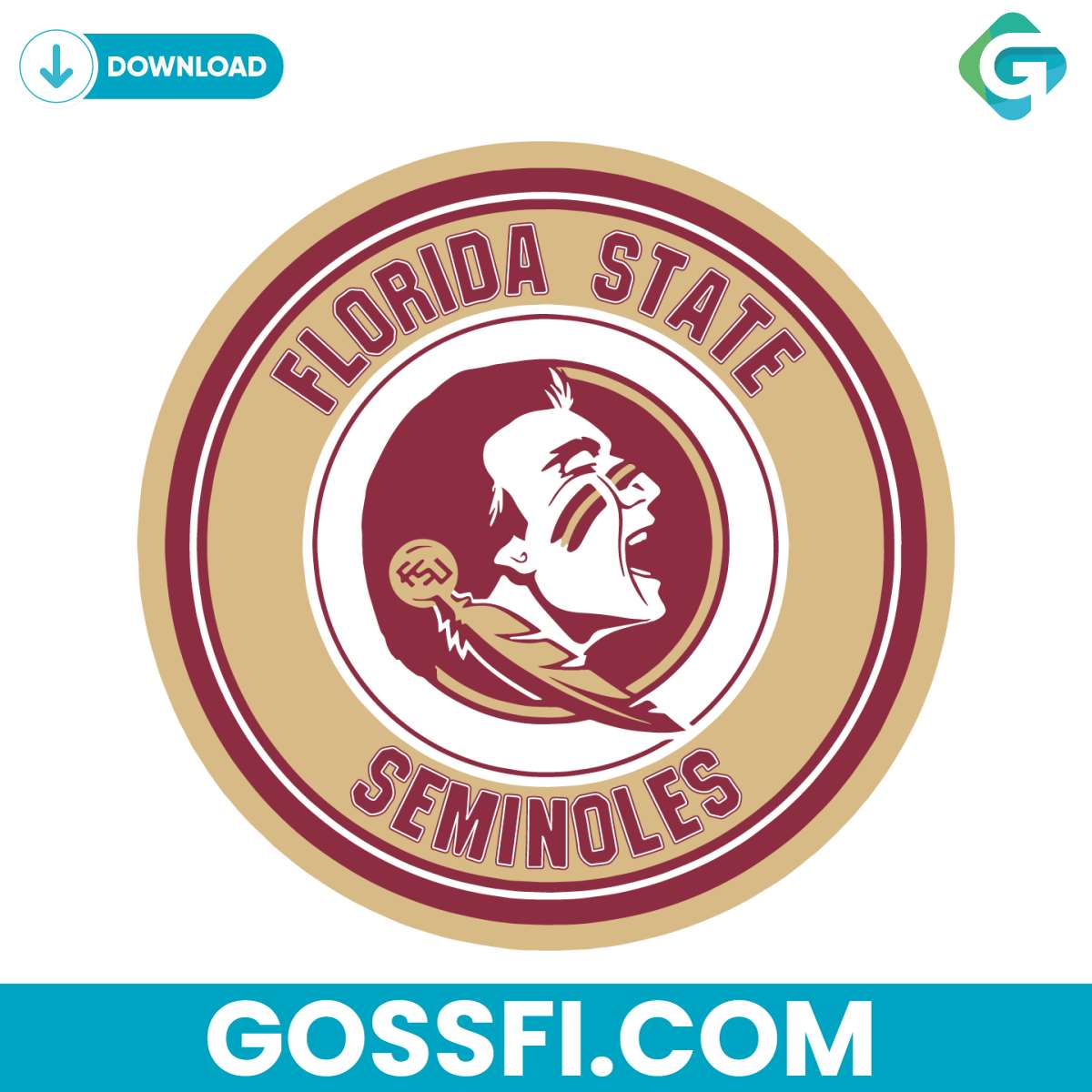 vintage-florida-state-seminoles-football-ncaa-svg